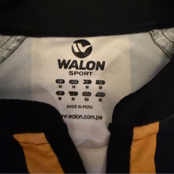 WALON THE STRONGEST 2015 HOME JERSEY black and yellow football shirt Size M - Picture 2 of 3